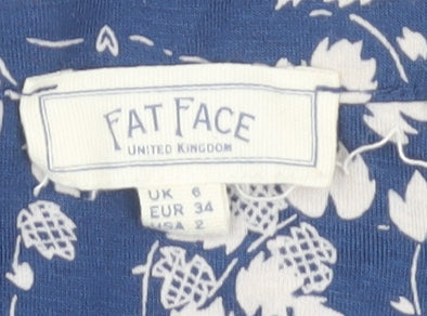 Womens UK Size UK 6 Fat Face Blue Basic Blouse