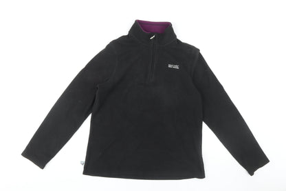 Regatta Women's Black Pullover Fleece Sweatshirt Size 12
