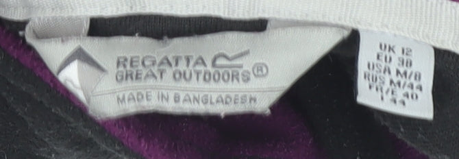 Regatta Women's Black Pullover Fleece Sweatshirt Size 12