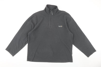 Mens UK Size L Regatta Grey 1/2 Zip Sweatshirt