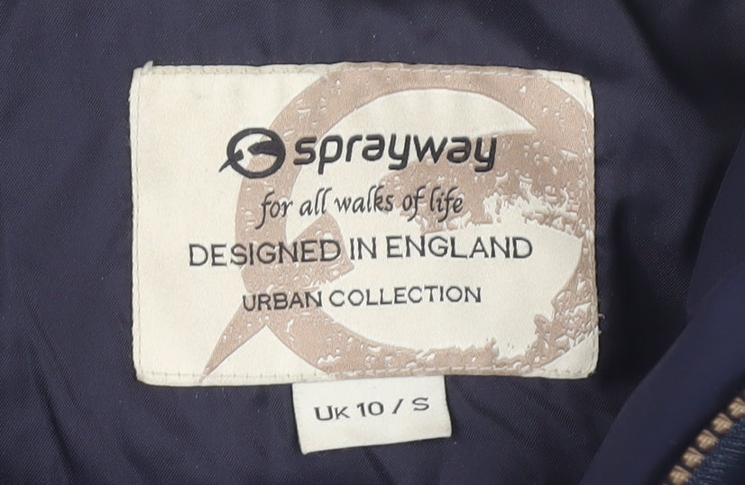 Womens UK Size 10 Sprayway Blue Parka Coat