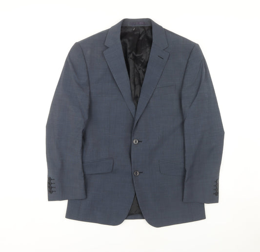 Mens UK Size 36 Ben Sherman Regular Blue Suit Jacket
