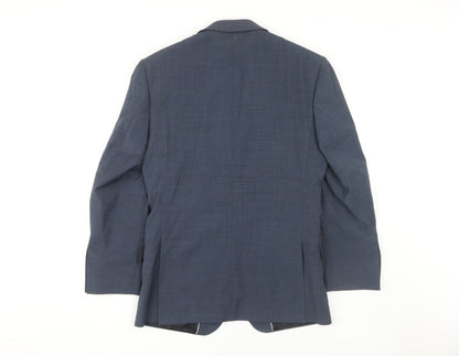 Mens UK Size 36 Ben Sherman Regular Blue Suit Jacket