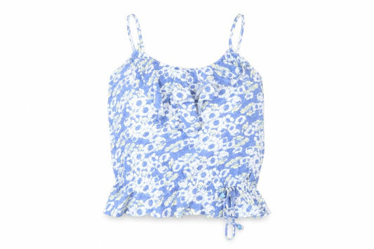 Womens UK Size 8 Mantaray Blue Camisole Tank