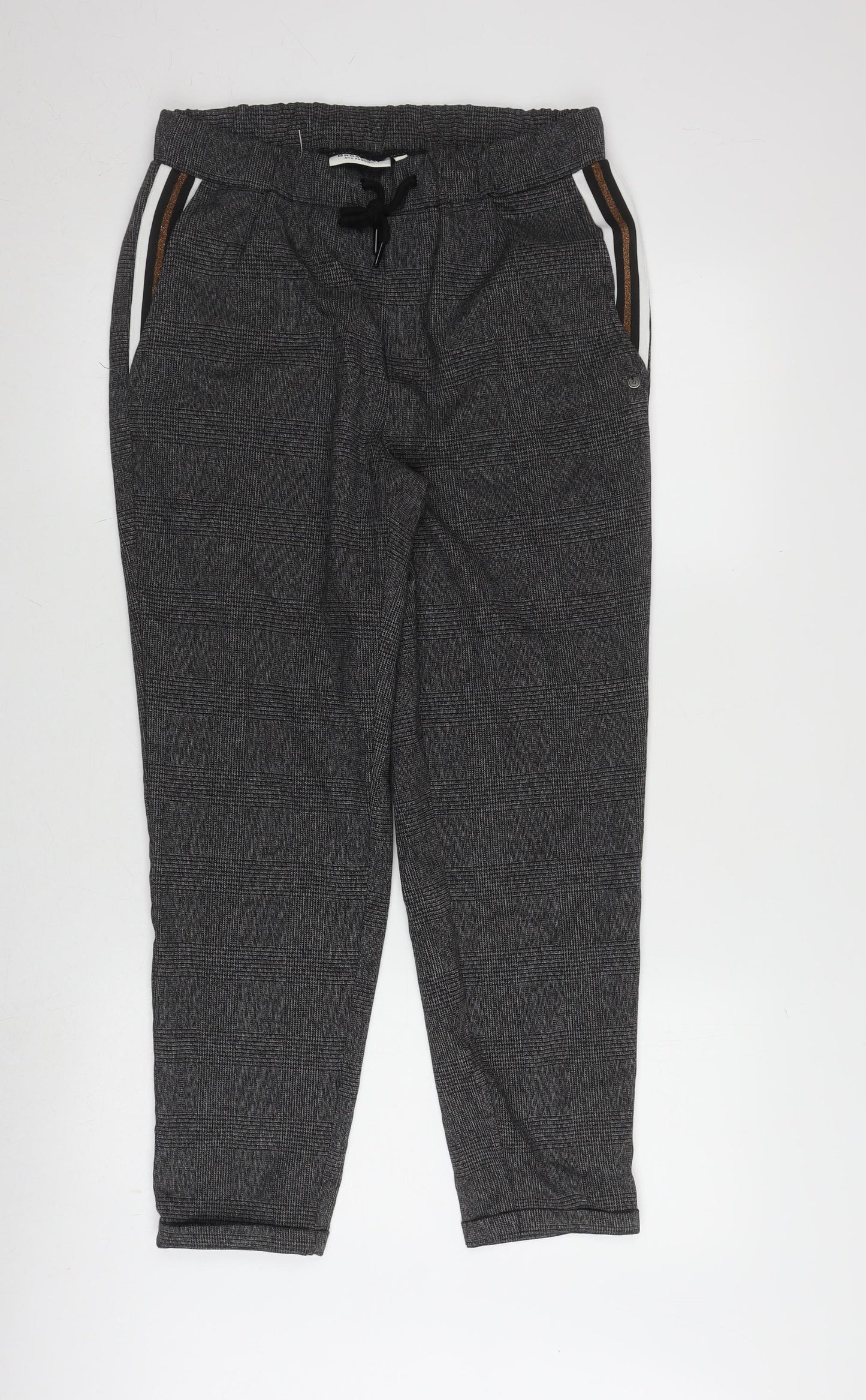 Broadway NYC Grey Check Jogger Trousers - Women S