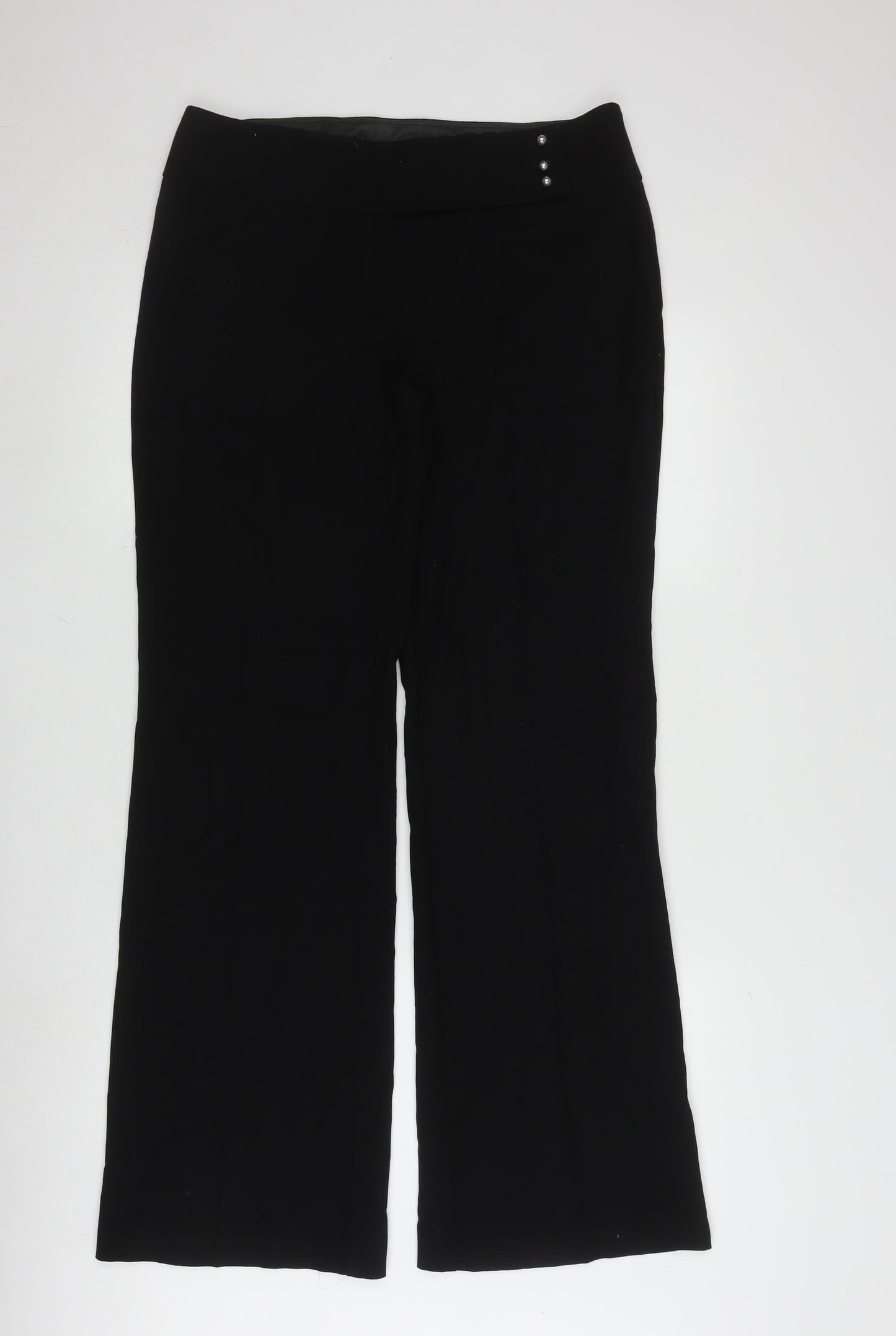 Womens UK Size 14 Marks and Spencer Regular Fit  Black Trousers
