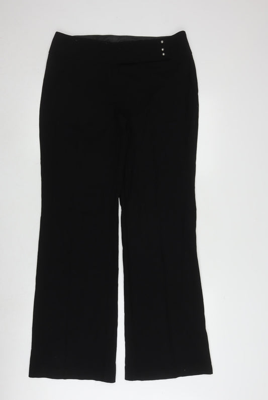 Womens UK Size 14 Marks and Spencer Regular Fit  Black Trousers
