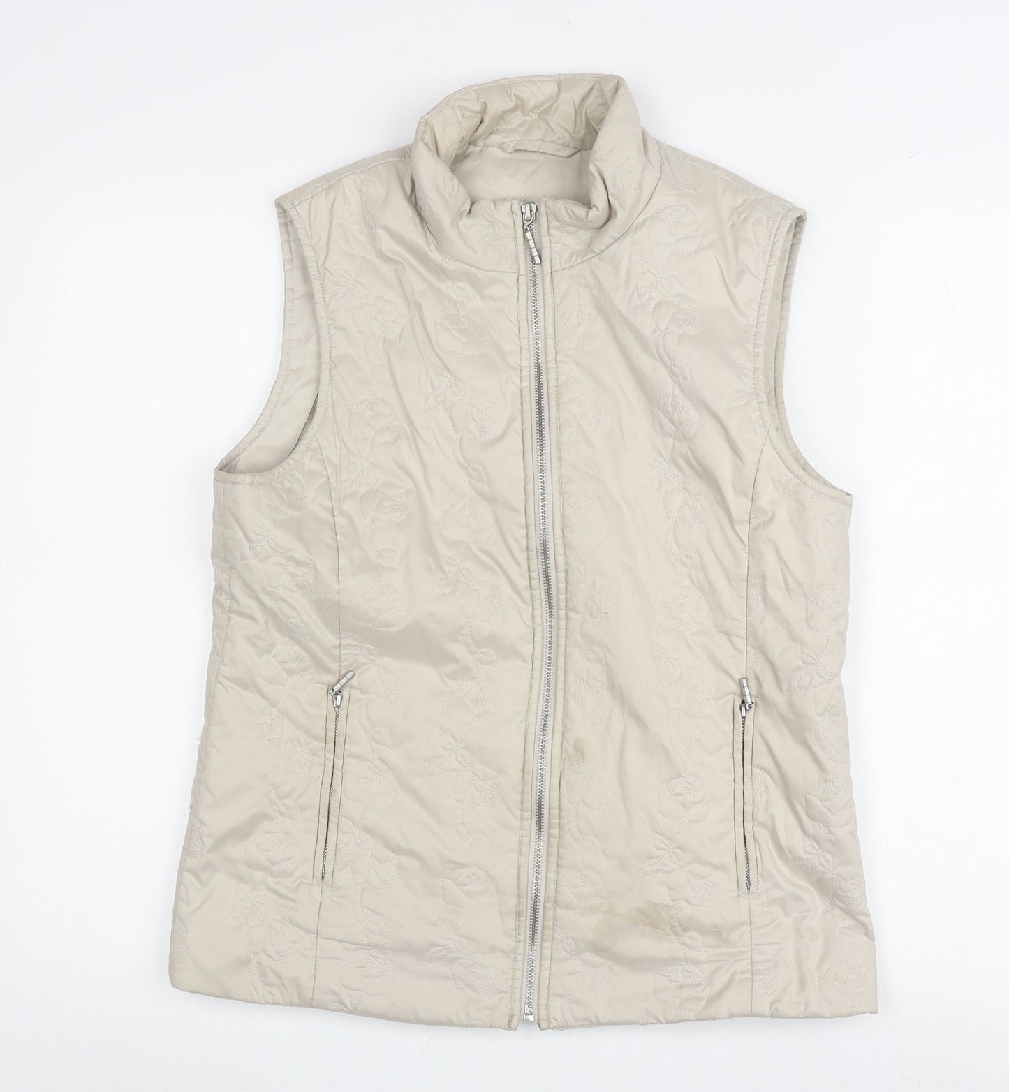 Womens UK Size 12 DASH Beige Basic Jacket