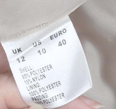 Womens UK Size 12 DASH Beige Basic Jacket