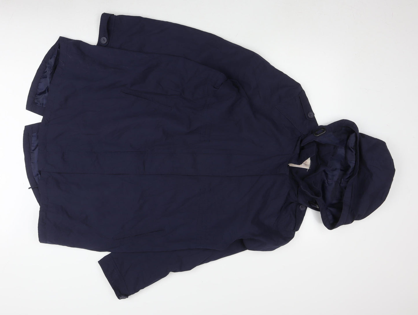 Esprit Women's Blue Parka Coat Size 12 Hooded