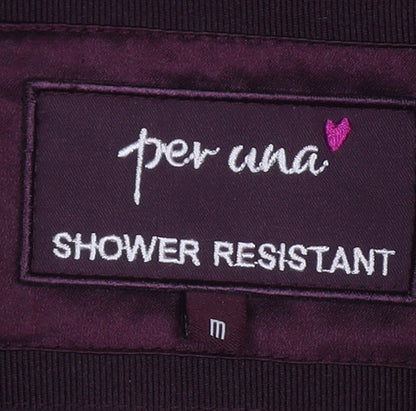 Per Una Women's Red Quilted Hooded Waistcoat M