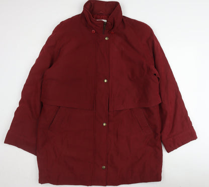 Womens UK Size 14 St. Bernard Red Overcoat