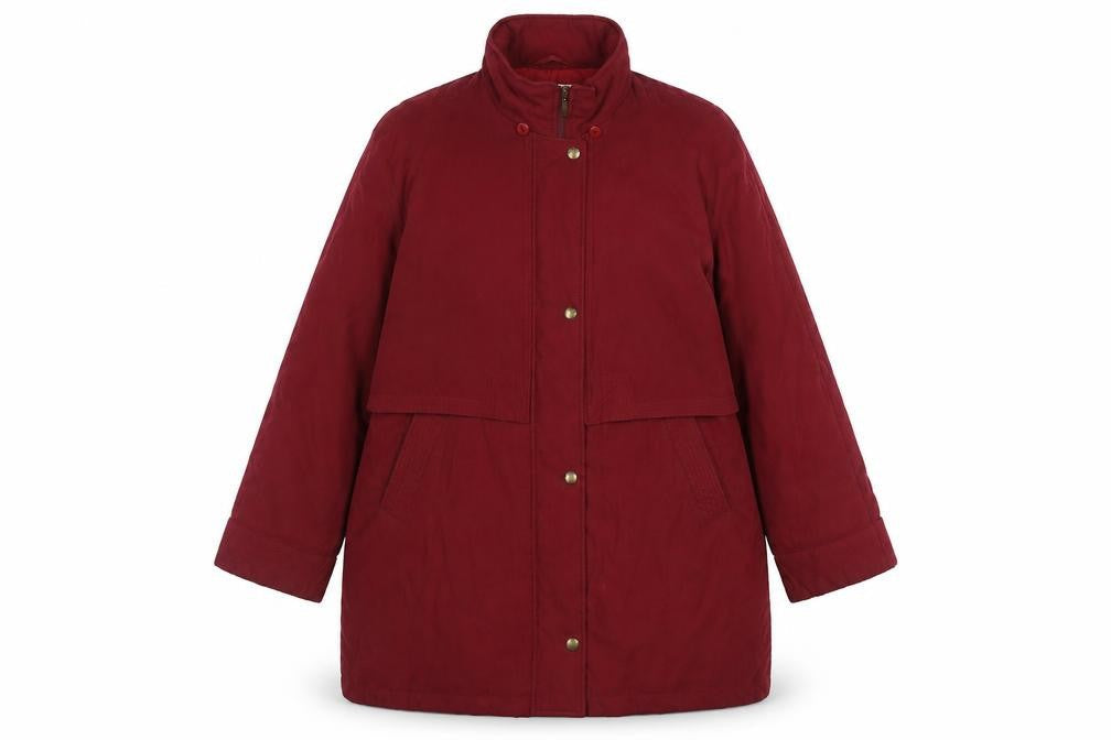 Womens UK Size 14 St. Bernard Red Overcoat