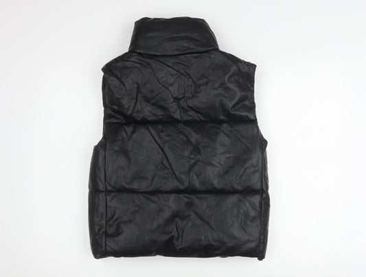 Womens UK Size XS Zara Black Puffer Jacket