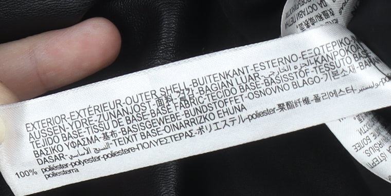 Womens UK Size XS Zara Black Puffer Jacket