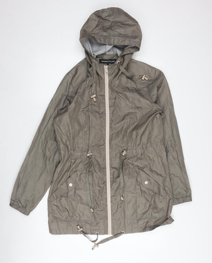 Womens UK Size S Warehouse Grey Parka Coat