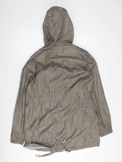 Womens UK Size S Warehouse Grey Parka Coat