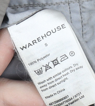 Womens UK Size S Warehouse Grey Parka Coat