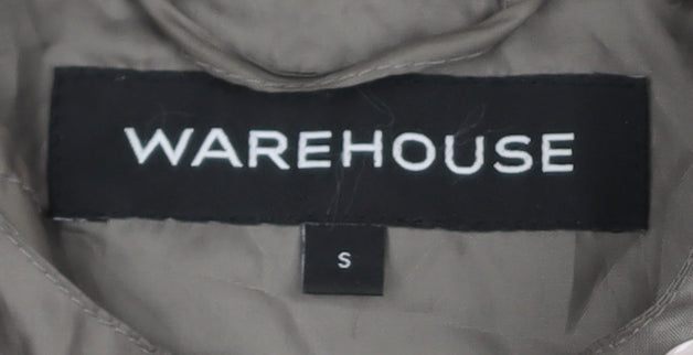 Womens UK Size S Warehouse Grey Parka Coat