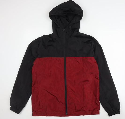 Mens UK Size M boohooMAN Multicoloured Windbreaker Coat