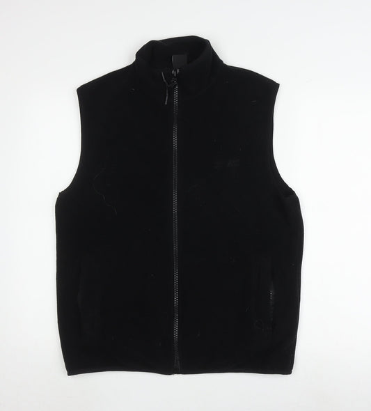 Mens UK Size S iets frans... Black Basic Jacket