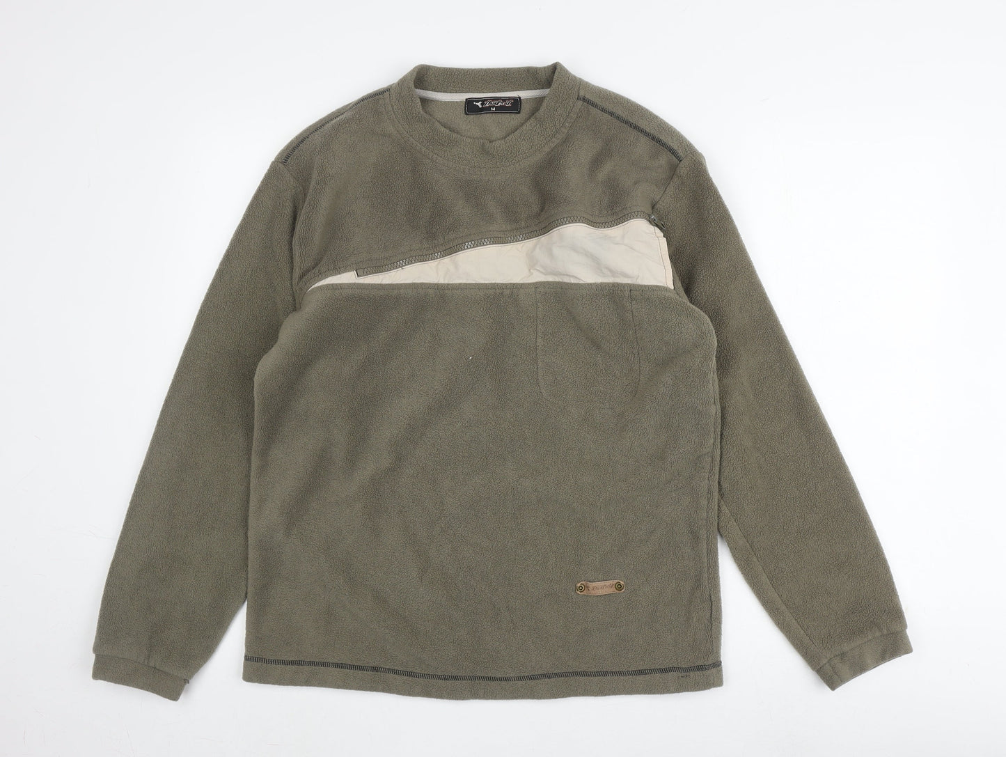 that's it Men's Green Fleece Pullover Sweatshirt M