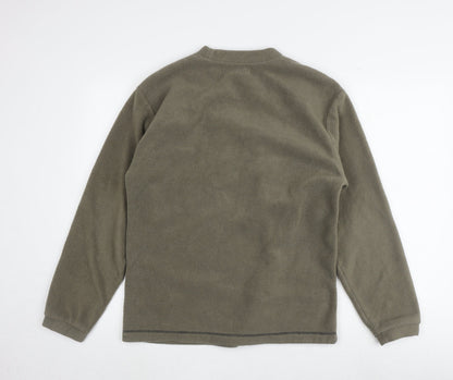 that's it Men's Green Fleece Pullover Sweatshirt M