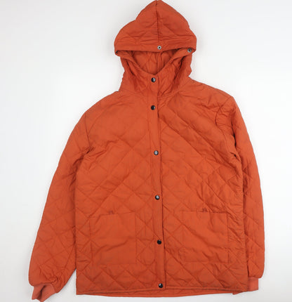 Mens UK Size L Pepe Jeans Orange Quilted Coat