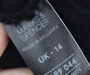 Marks and Spencer Women's Black Full Zip Jacket