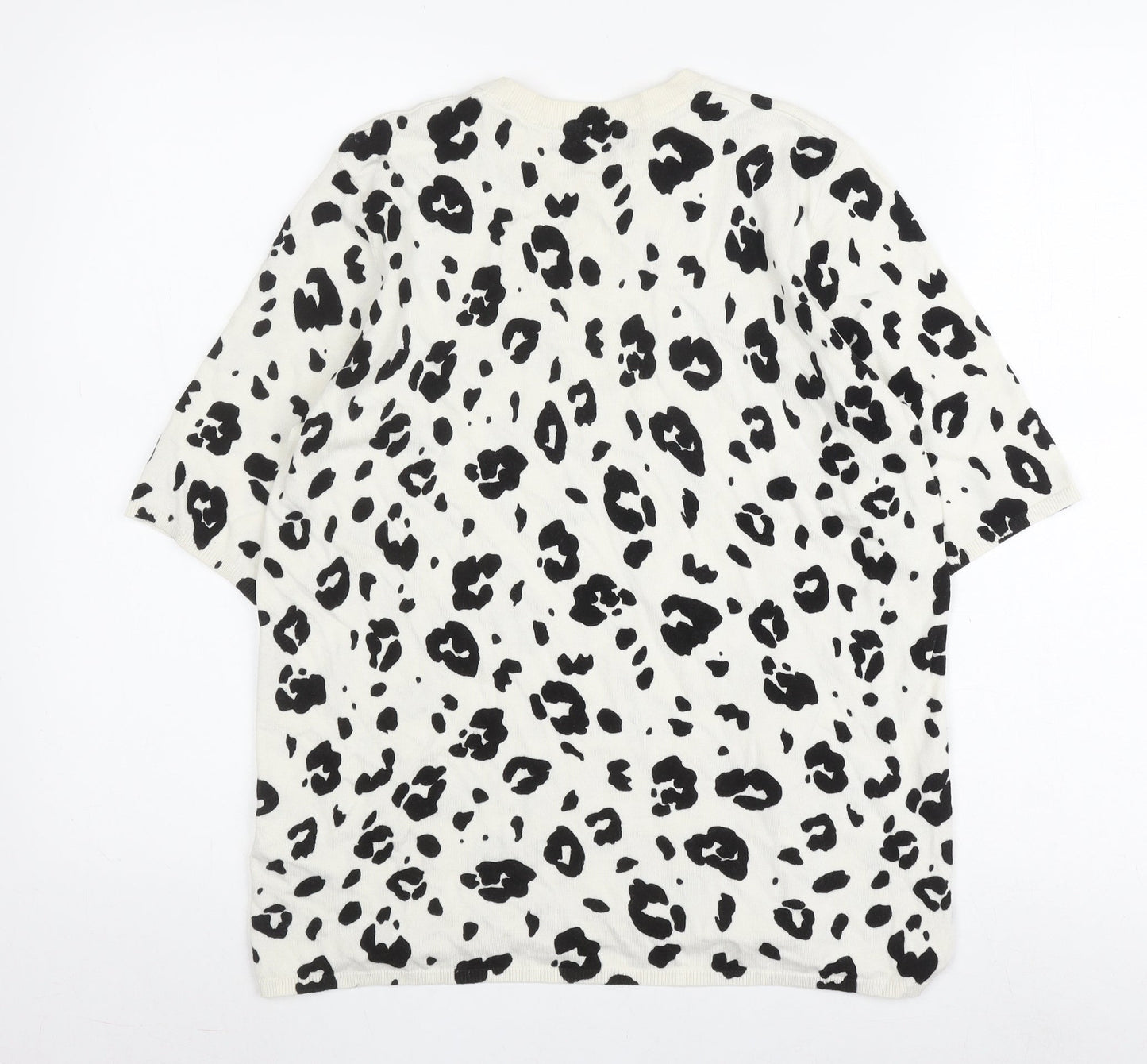 Womens UK Size L Marks and Spencer Black Jersey T-Shirt