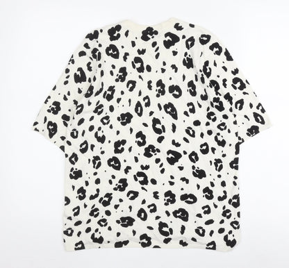 Womens UK Size L Marks and Spencer Black Jersey T-Shirt