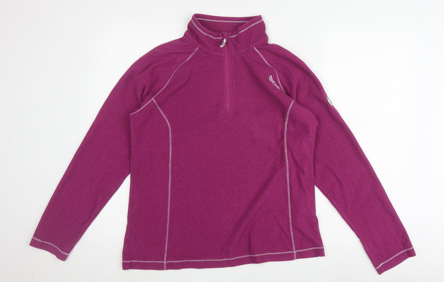 Regatta Women's Purple Zip Sweatshirt, Size 14, Hiking