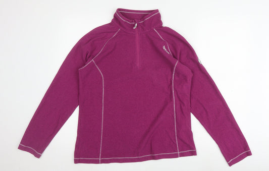 Regatta Women's Purple Zip Sweatshirt, Size 14, Hiking