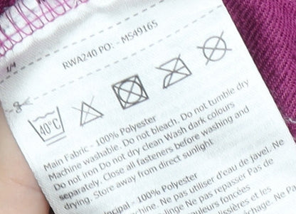 Regatta Women's Purple Zip Sweatshirt, Size 14, Hiking