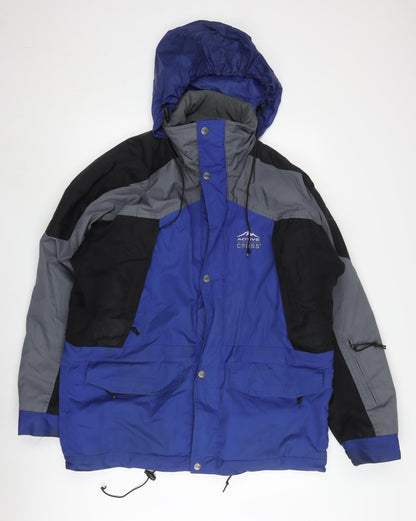 Active by Cross Men's Blue Hooded Anorak Jacket L