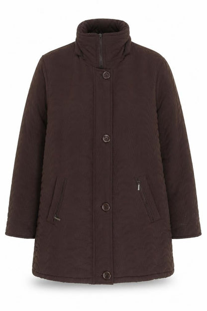 Leimar Women's Brown Quilted Coat Size 20