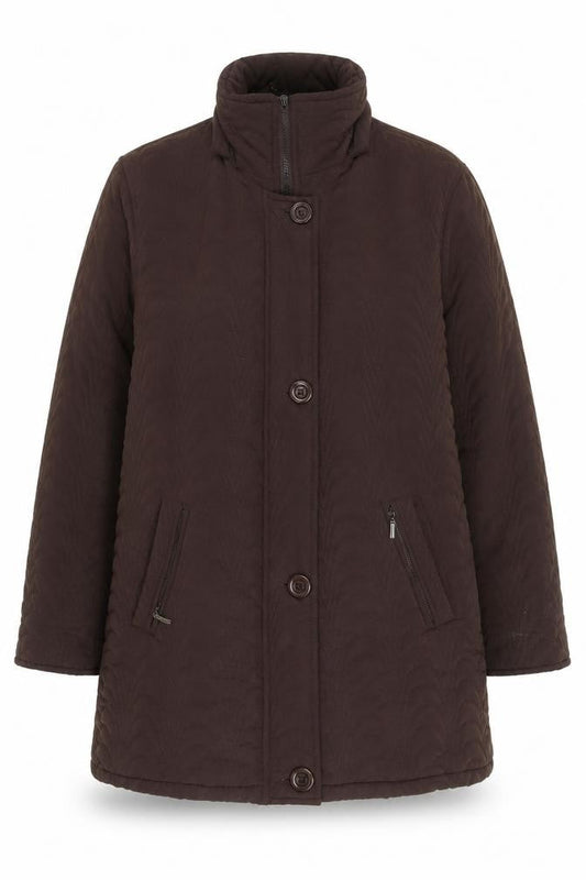 Leimar Women's Brown Quilted Coat Size 20