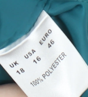 Dash Women's Green Polyester Waistcoat 18 Casual Snap