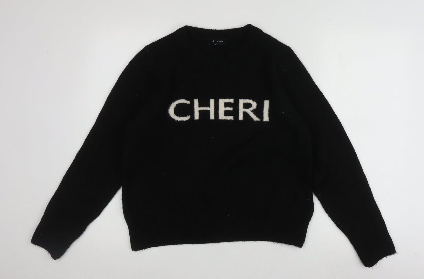 Womens UK Size 12 New Look Black Pullover Jumper
