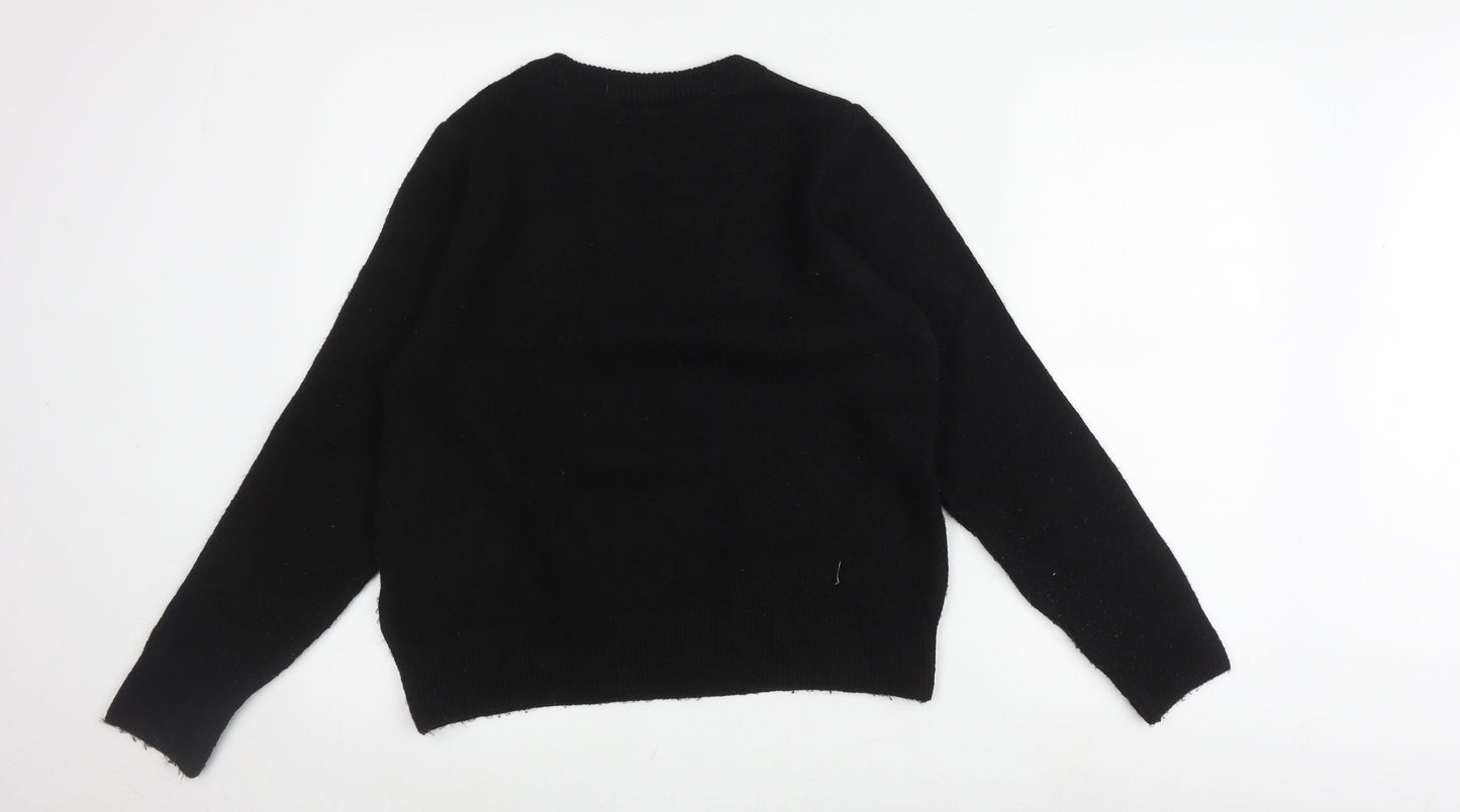 Womens UK Size 12 New Look Black Pullover Jumper