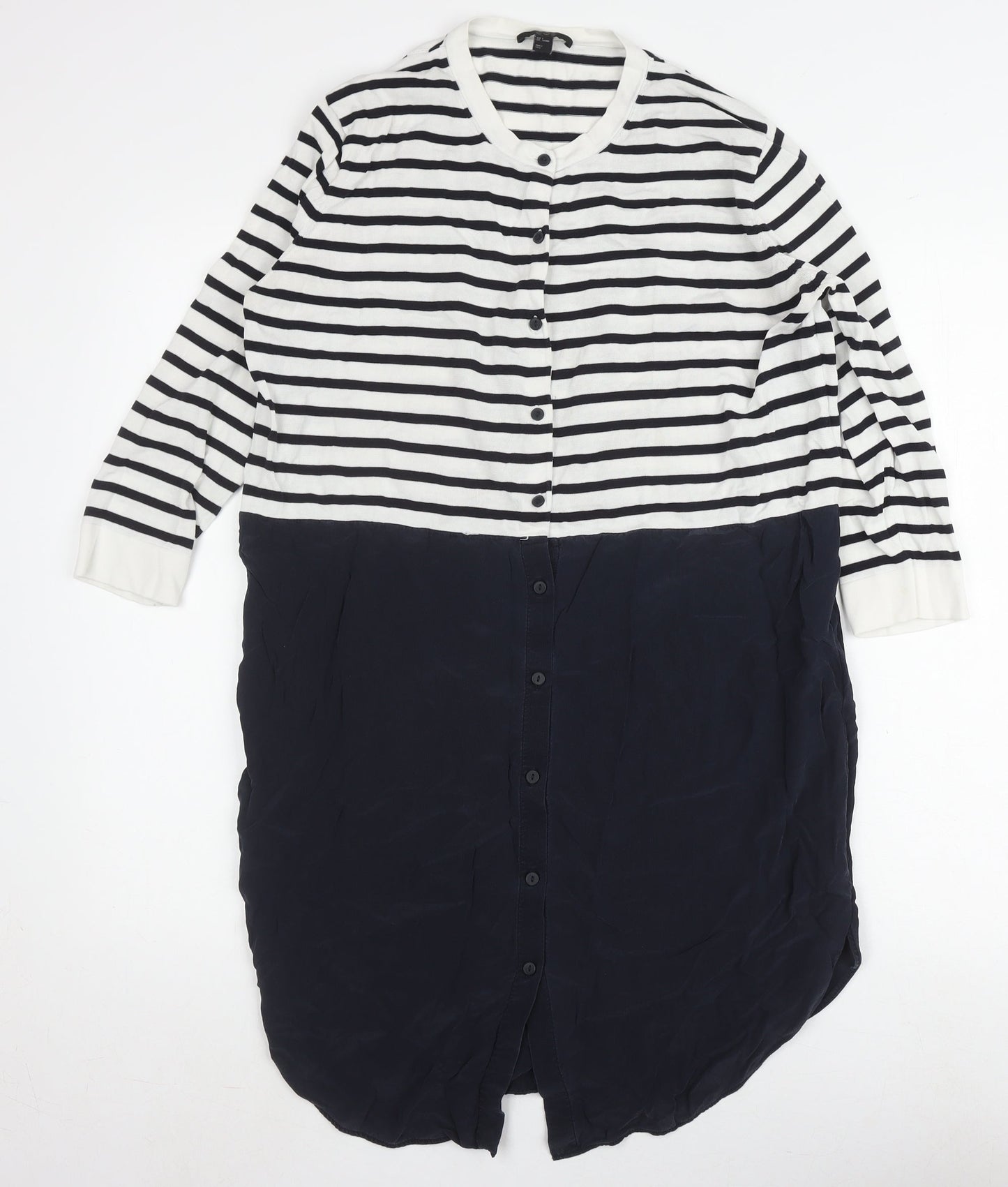 Womens UK Size S COS Multicoloured Basic Blouse