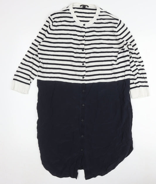 Womens UK Size S COS Multicoloured Basic Blouse