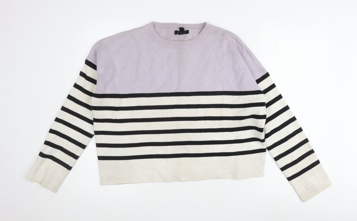 Womens UK Size L New Look Multicoloured Pullover Jumper
