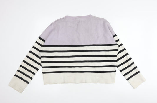 Womens UK Size L New Look Multicoloured Pullover Jumper