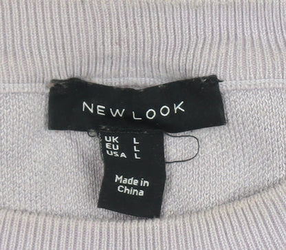Womens UK Size L New Look Multicoloured Pullover Jumper
