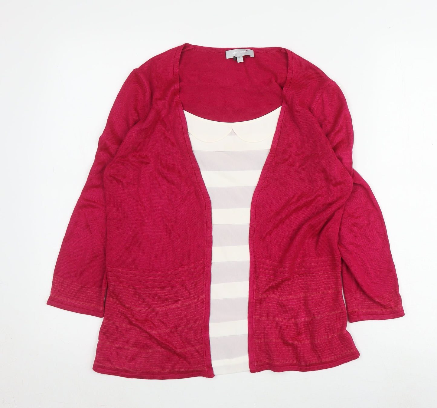 Womens UK Size 12 Marks and Spencer Pink Cardigan Jumper