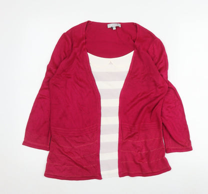 Womens UK Size 12 Marks and Spencer Pink Cardigan Jumper