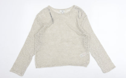 Womens UK Size M Marks and Spencer Ivory Pullover Jumper