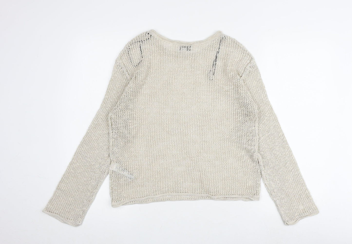 Womens UK Size M Marks and Spencer Ivory Pullover Jumper