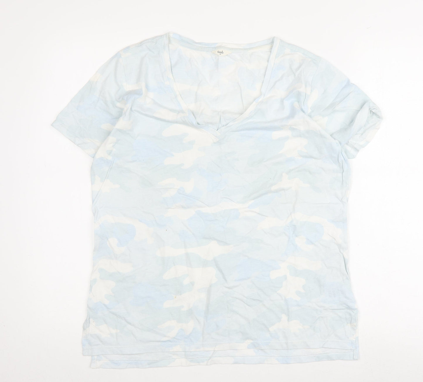 hush Women's Multicoloured Camouflage T-Shirt, M